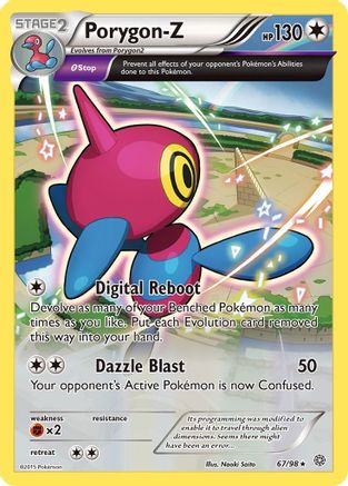 Porygon-Z (67) 67/98 - XY  Ancient Origins Holofoil
