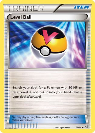 Level Ball 76/98 - XY  Ancient Origins Reverse Holofoil