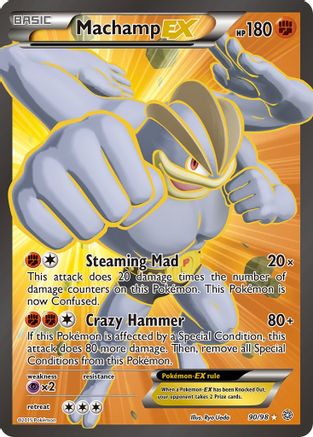 Machamp EX (90 Full Art) 90/98 - XY  Ancient Origins Holofoil