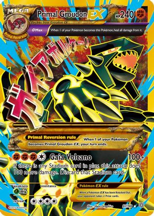 Primal Groudon EX (Shiny Full Art) 97/98 - XY  Ancient Origins Holofoil