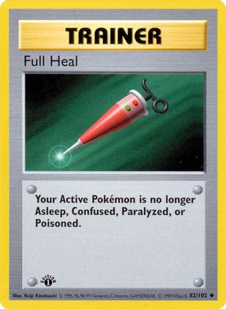 Full Heal 82 - Base Set Shadowless Unlimited
