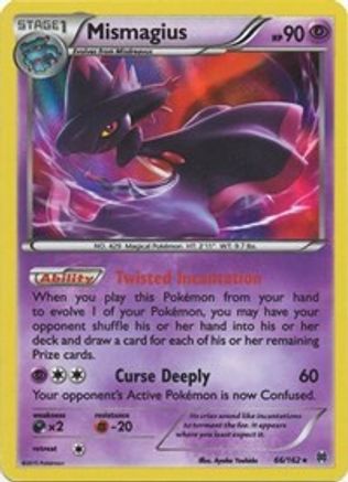 Mismagius 66/162 - XY  BREAKthrough Reverse Holofoil