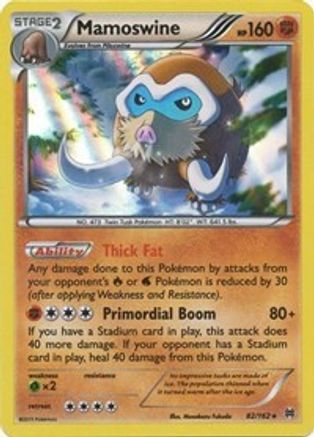 Mamoswine 82/162 - XY  BREAKthrough Reverse Holofoil