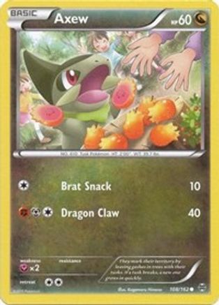 Axew (108) 108/162 - XY  BREAKthrough Reverse Holofoil