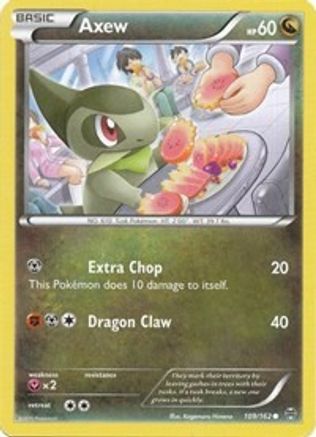 Axew (109) 109/162 - XY  BREAKthrough Reverse Holofoil