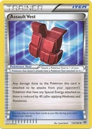 Assault Vest 133/162 - XY  BREAKthrough Reverse Holofoil