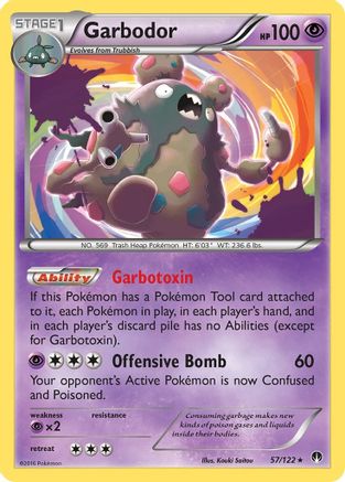 Garbodor 57/122 - XY  BREAKpoint Reverse Holofoil