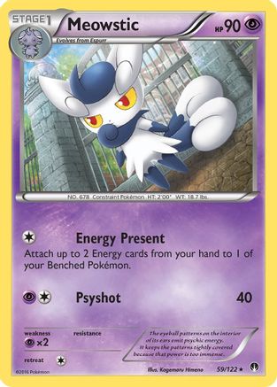 Meowstic 59/122 - XY  BREAKpoint Reverse Holofoil