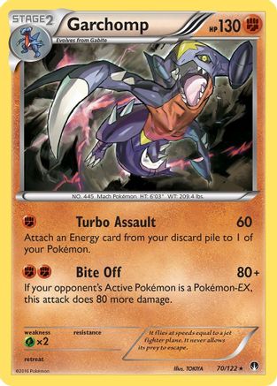 Garchomp 70/122 - XY  BREAKpoint Holofoil