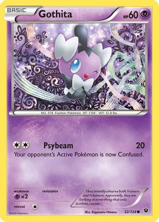Gothita 32/124 - XY  Fates Collide Reverse Holofoil