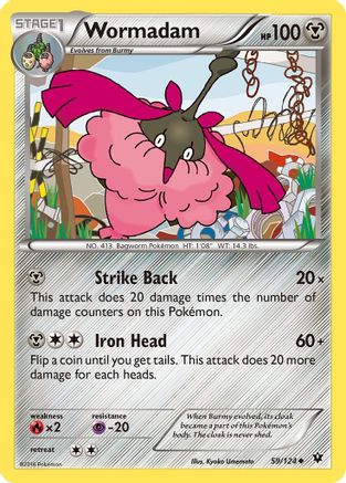 Wormadam (59) 59/124 - XY  Fates Collide Reverse Holofoil