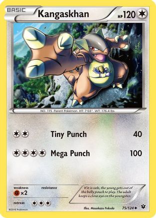 Kangaskhan 75/124 - XY  Fates Collide Reverse Holofoil