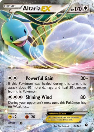 Altaria EX 83/124 - XY  Fates Collide Holofoil