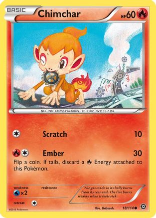 Chimchar 18/114 - XY  Steam Siege