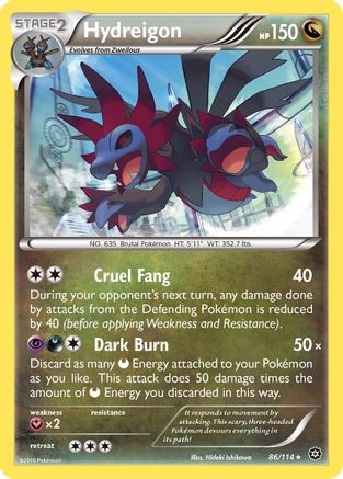 Hydreigon 86/114 - XY  Steam Siege Reverse Holofoil