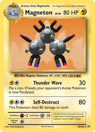 Magneton 38/108 - XY  Evolutions Reverse Holofoil