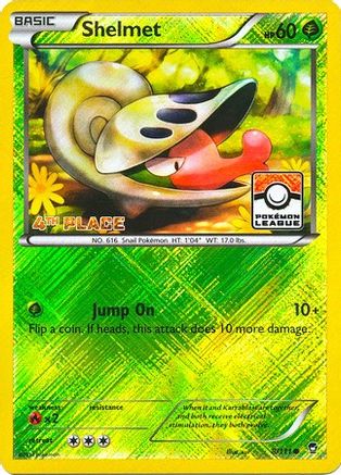 Shelmet - 8/111 (Pokemon League) [4th Place] 8 - League & Championship Cards Reverse Holofoil
