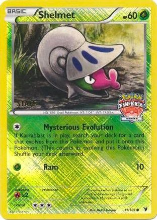 Shelmet 11/101 (Championship Series) [Staff] 11 - League & Championship Cards Reverse Holofoil