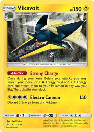 Vikavolt 52/149 - SM Base Set Holofoil