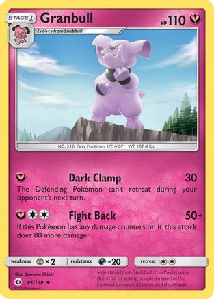 Granbull 91/149 - SM Base Set Reverse Holofoil