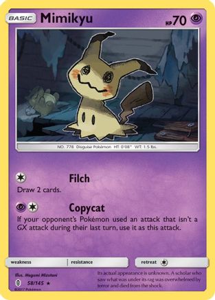 Mimikyu 58/145 - SM  Guardians Rising Reverse Holofoil