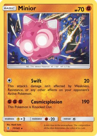 Minior 77/145 - SM  Guardians Rising Reverse Holofoil