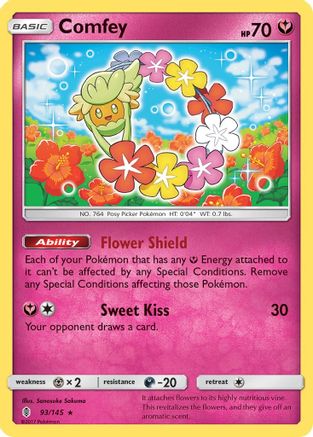 Comfey 93/145 - SM  Guardians Rising Holofoil