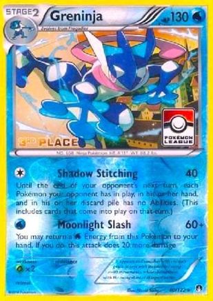 Greninja - 40/122 (Pokemon League) [3rd Place] 40 - League & Championship Cards Reverse Holofoil