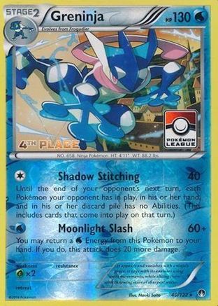 Greninja - 40/122 (Pokemon League) [4th Place] 40 - League & Championship Cards Reverse Holofoil