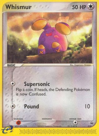 Whismur - 019 (Target Promo) 19 - Nintendo Promos