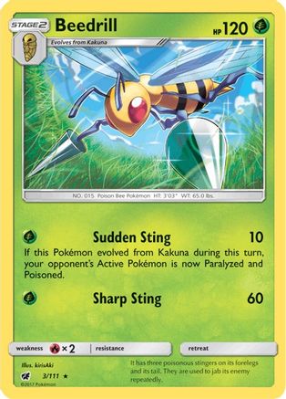 Beedrill 3/111 - SM  Crimson Invasion