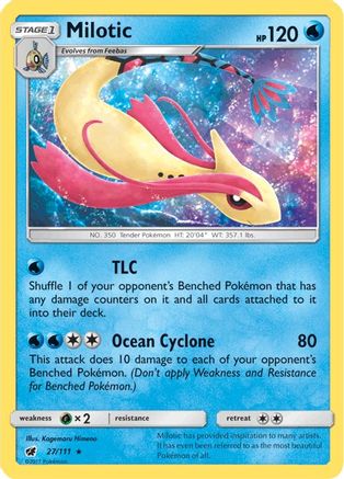 Milotic 27/111 - SM  Crimson Invasion Reverse Holofoil