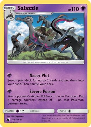 Salazzle 47/111 - SM  Crimson Invasion Holofoil