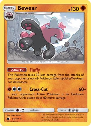 Bewear 56/111 - SM  Crimson Invasion Holofoil