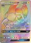 Alolan Golem GX (Secret) 113/111 - SM  Crimson Invasion Holofoil