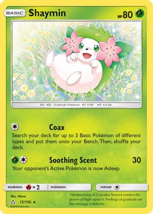 Shaymin (15) 15/156 - SM  Ultra Prism Reverse Holofoil