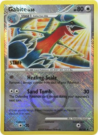 Gabite - 59/147 (Championship Promo) [Staff] 59 - League & Championship Cards Reverse Holofoil