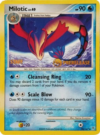 Milotic - 70/147 (Prerelease) [Staff] 70 - Nintendo Promos