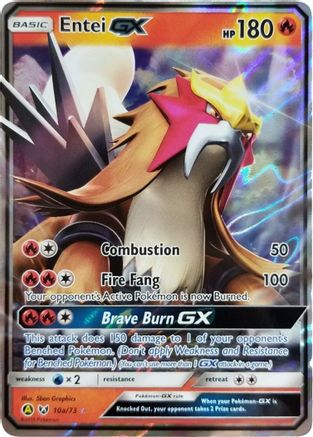 Entei GX - 10a/73 10a/73 - Alternate Art Promos Holofoil