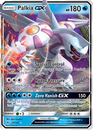 Palkia GX 20/131 - SM  Forbidden Light Holofoil
