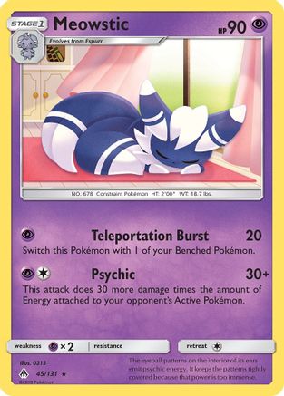 Meowstic 45/131 - SM  Forbidden Light Reverse Holofoil