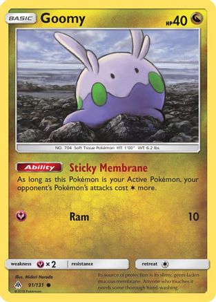Goomy (91) 91/131 - SM  Forbidden Light Reverse Holofoil