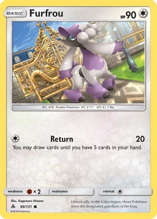 Furfrou 99/131 - SM  Forbidden Light Reverse Holofoil