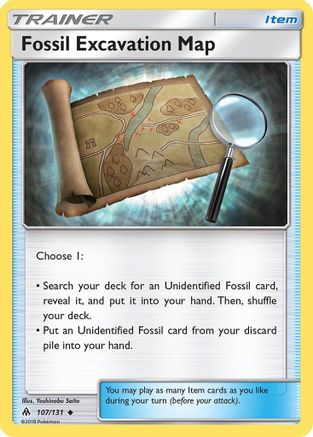 Fossil Excavation Map 107/131 - SM  Forbidden Light