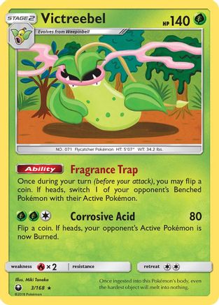 Victreebel 3/168 - SM  Celestial Storm Holofoil