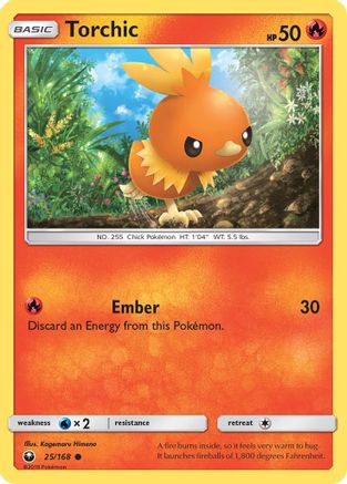 Torchic (25) 25/168 - SM  Celestial Storm