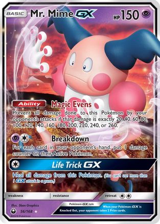 Mr. Mime GX 56/168 - SM  Celestial Storm Holofoil