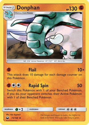 Donphan 73/168 - SM  Celestial Storm