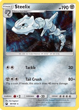 Steelix 89/168 - SM  Celestial Storm Reverse Holofoil