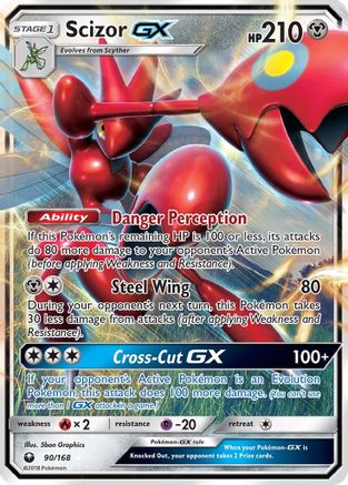 Scizor GX 90/168 - SM  Celestial Storm Holofoil